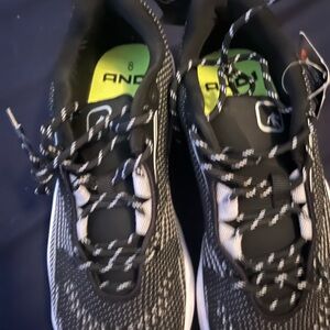 AND1 Men's Black and White Sneakers size 8. New